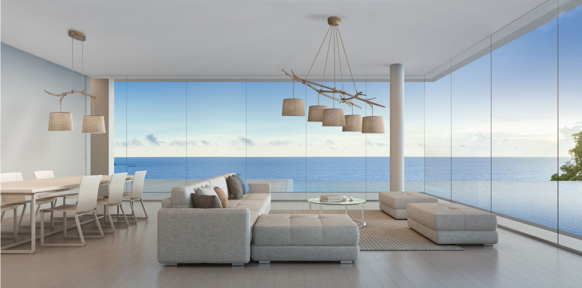 Suspension en tissu scandinave, SABINA
