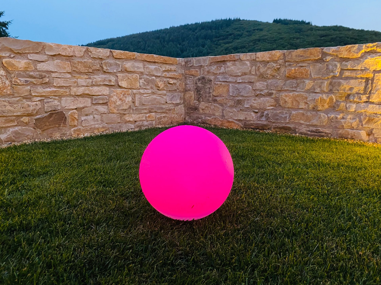 Boule lumineuse solaire multicolore SOLSTY ∅30cm