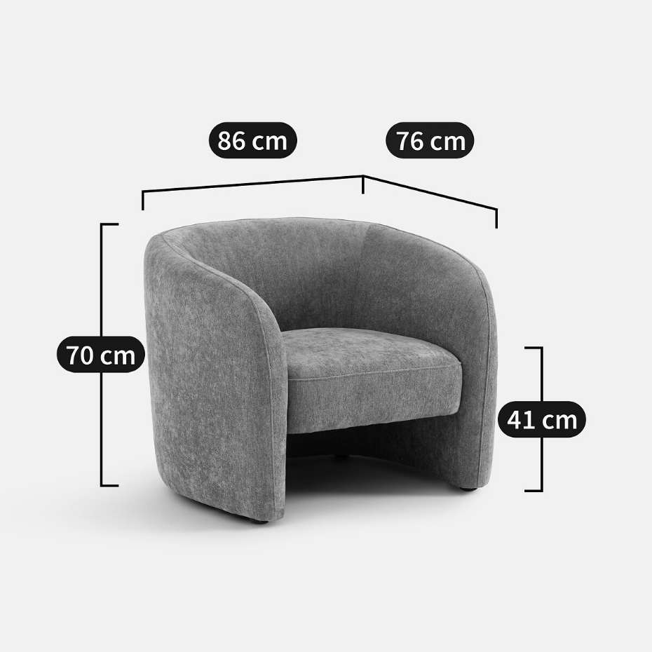 Fauteuil, 1 place, imprimé motif géométrique, LANDINE