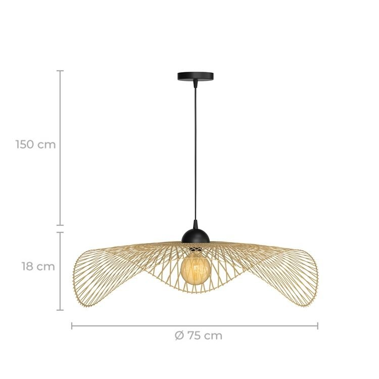 Suspension en bambou avec fil - JIPI
