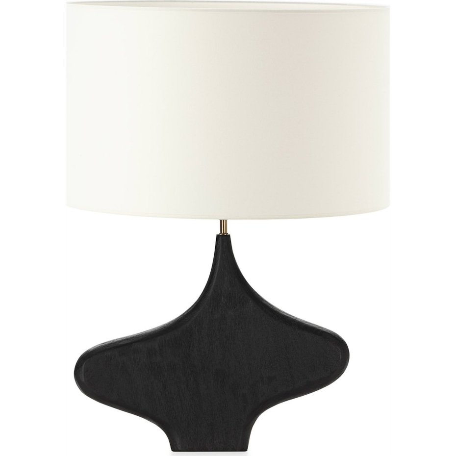 Lampe de table rectangulaire en bois de manguier