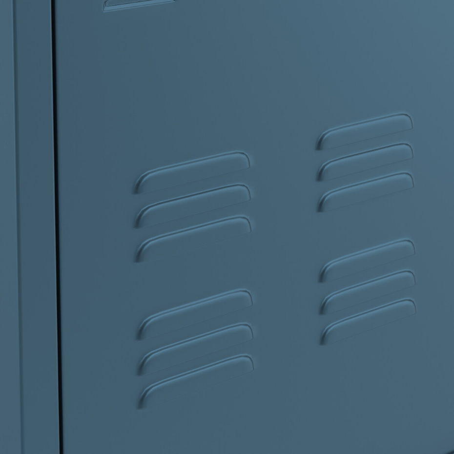 Armoire basse 2 portes en métal acier, Hiba