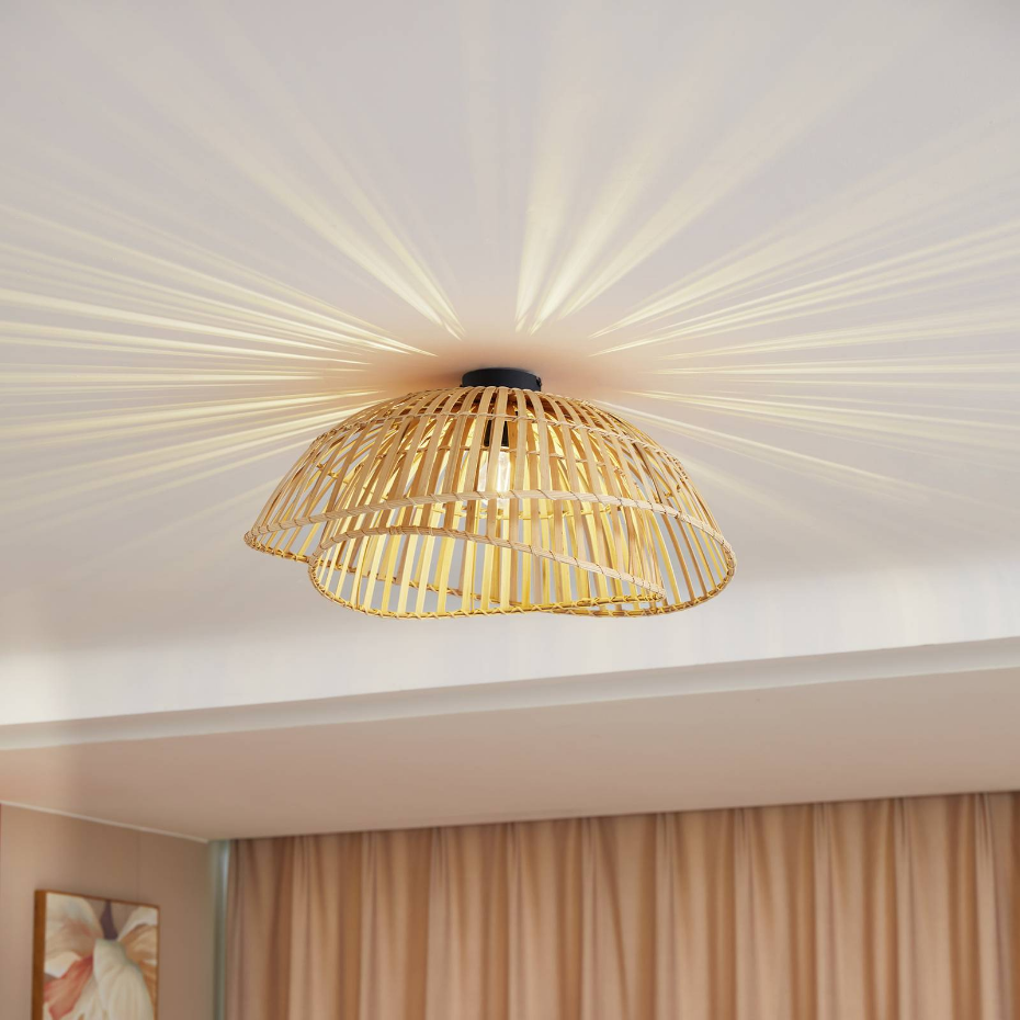 Plafonnier en bambou scandinave, Ilajus