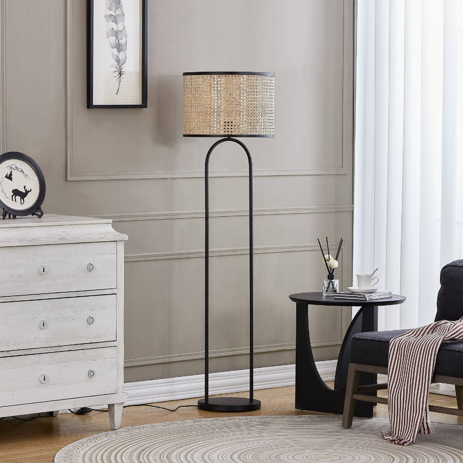 Lampadaire en bois scandinave, Yaelle