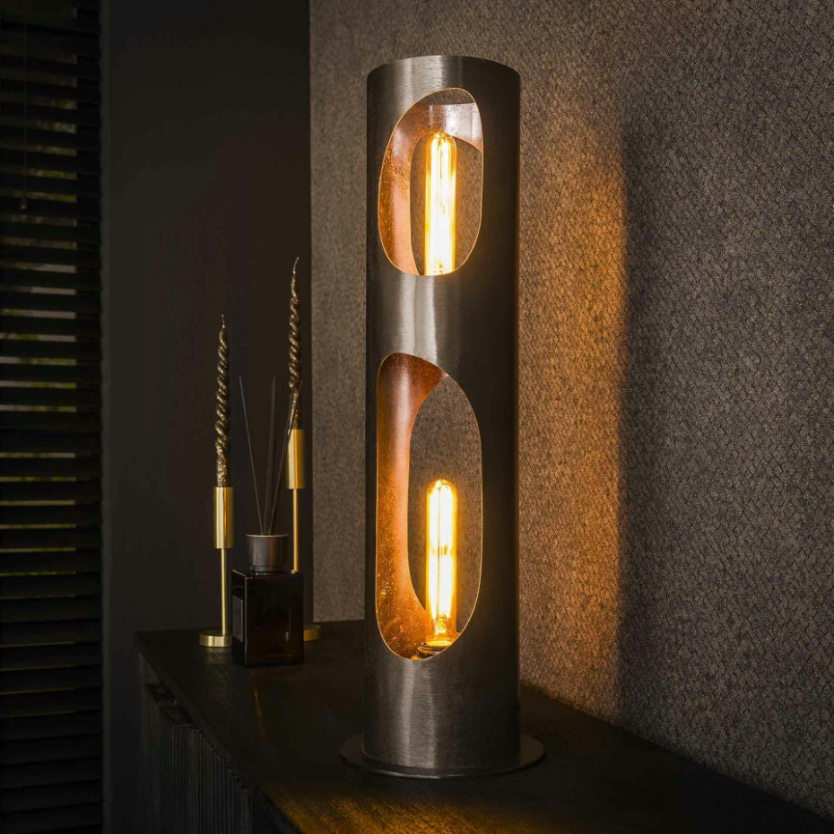 Lampadaire cylindrique ouvert H 71 cm RALF