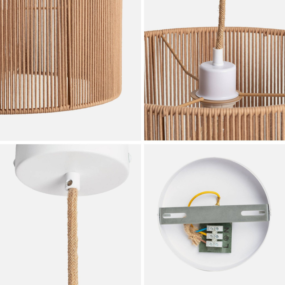 Suspension intérieur chanvre Ø40cm ZELIE