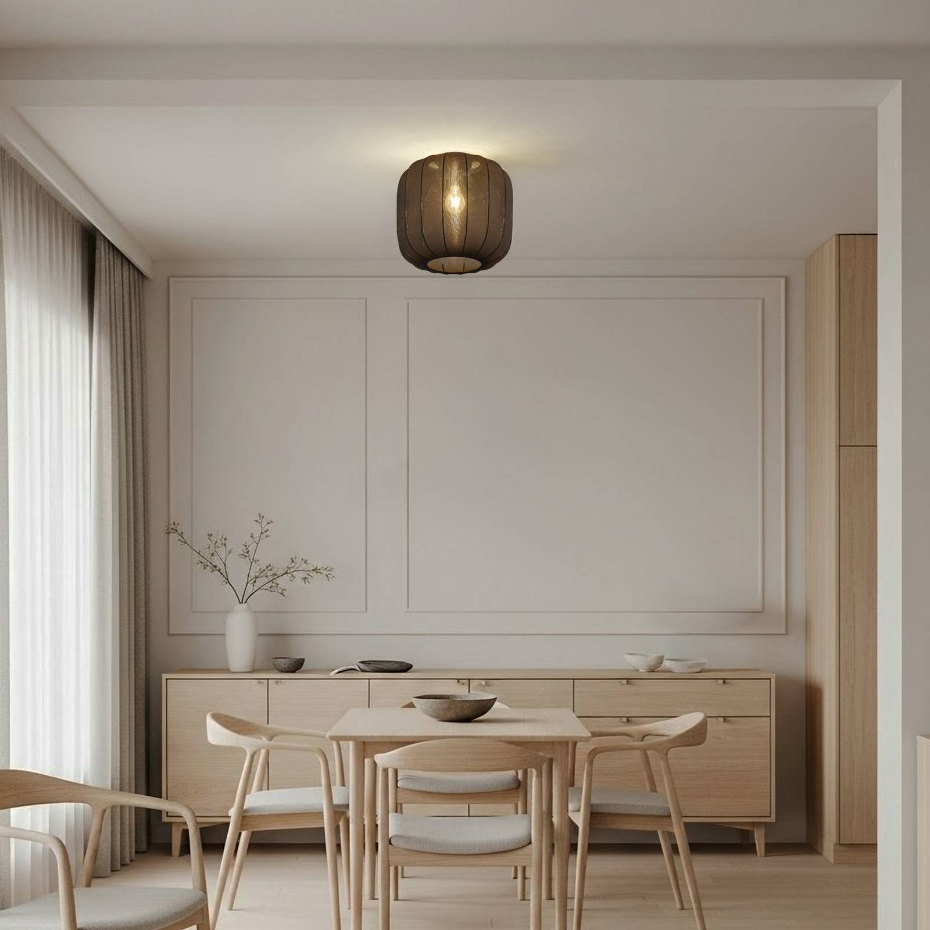 Plafonnier en textile scandinave, Helin