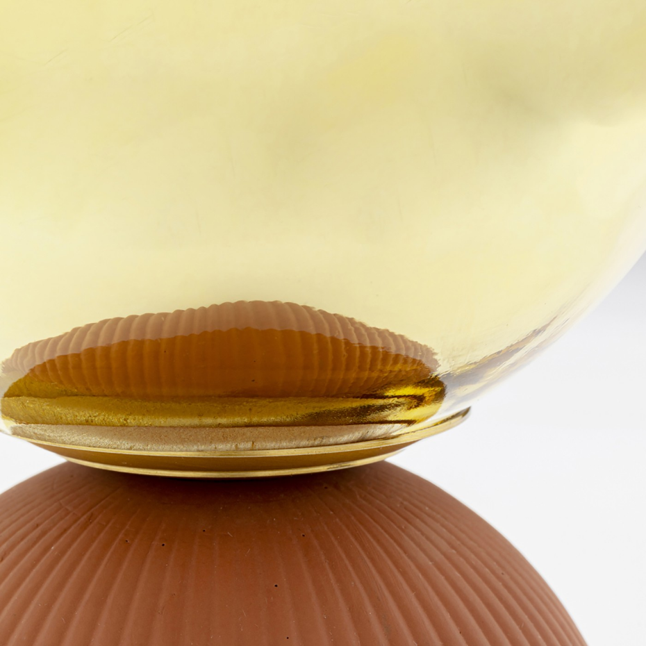 Lampe en verre et plâtre, MAGIC BALL