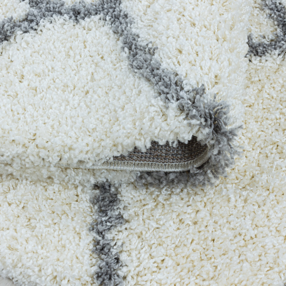 Tapis shaggy à poils long motif scandinave SALSA