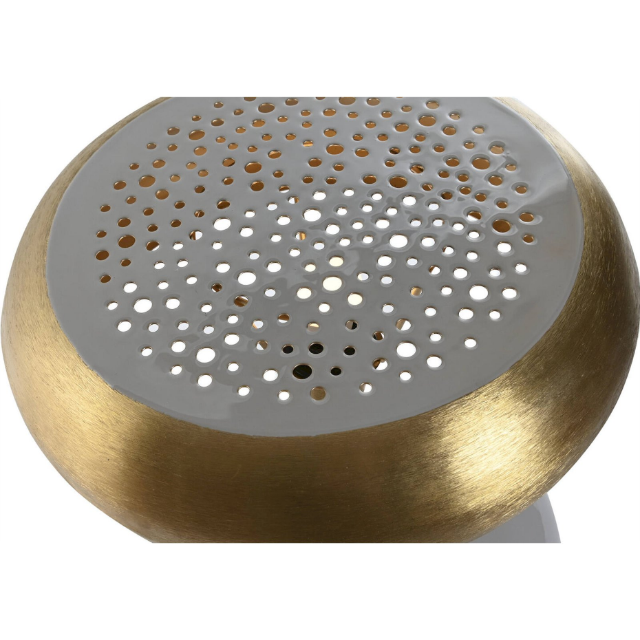 Lampe de table en métal rond Moderno