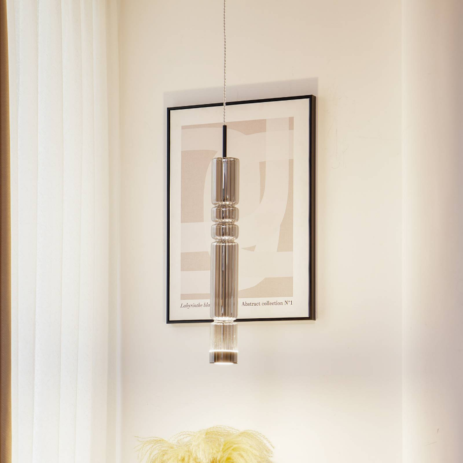 Suspension en verre moderneLED, Christelle