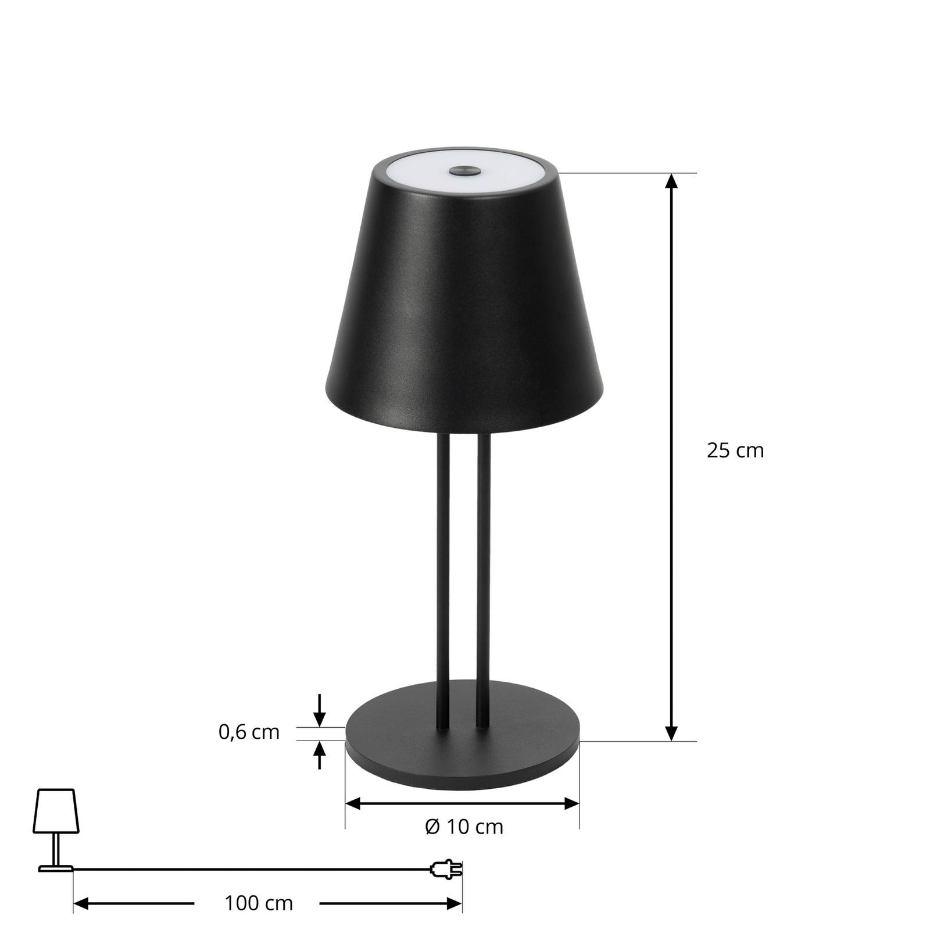 Luminaire de terrasse en métal moderneLED