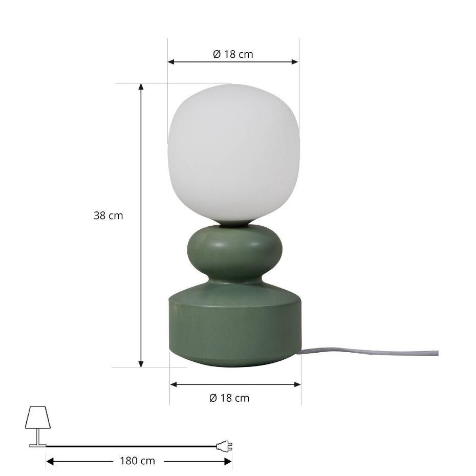 Lampe à poser en céramique scandinave