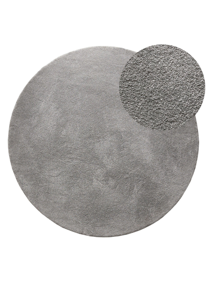 Tapis rond à poils longs lavables MELVIN
