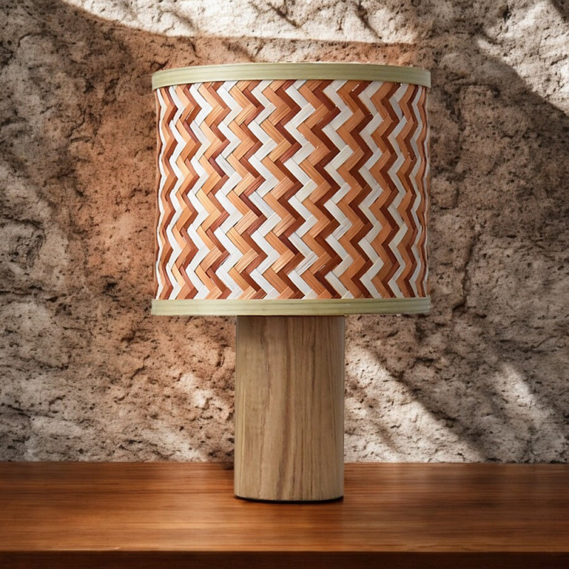 Lampe à poser bambou et bois Phil