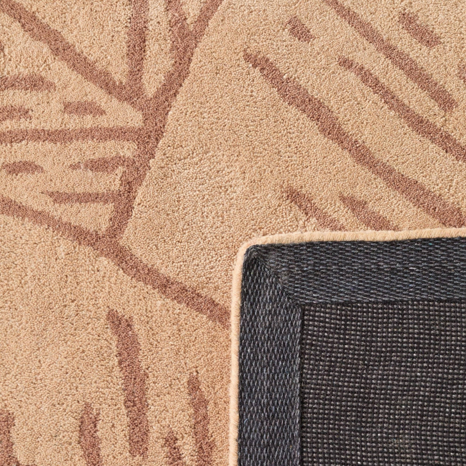 Tapis rectangulaire en laine et coton Cèdre