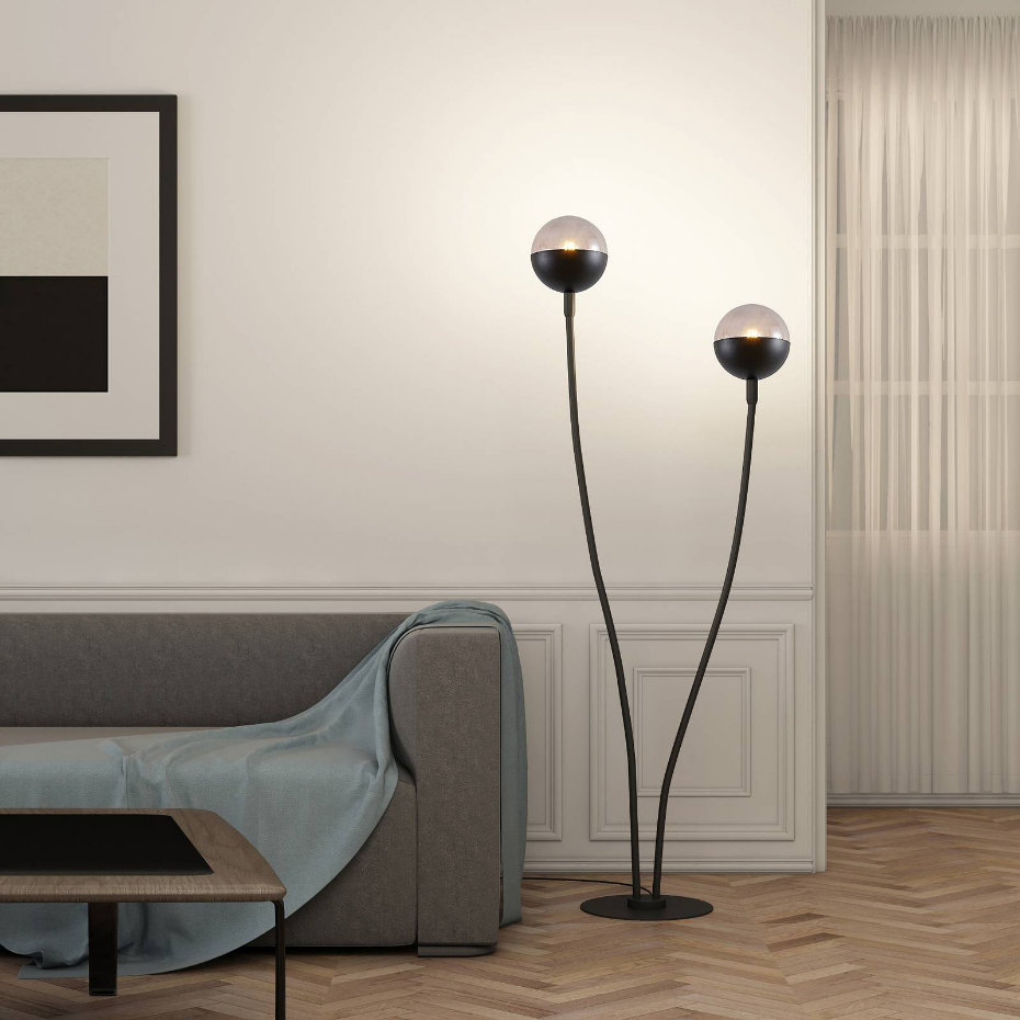 Lampadaire en verre design, Dustian