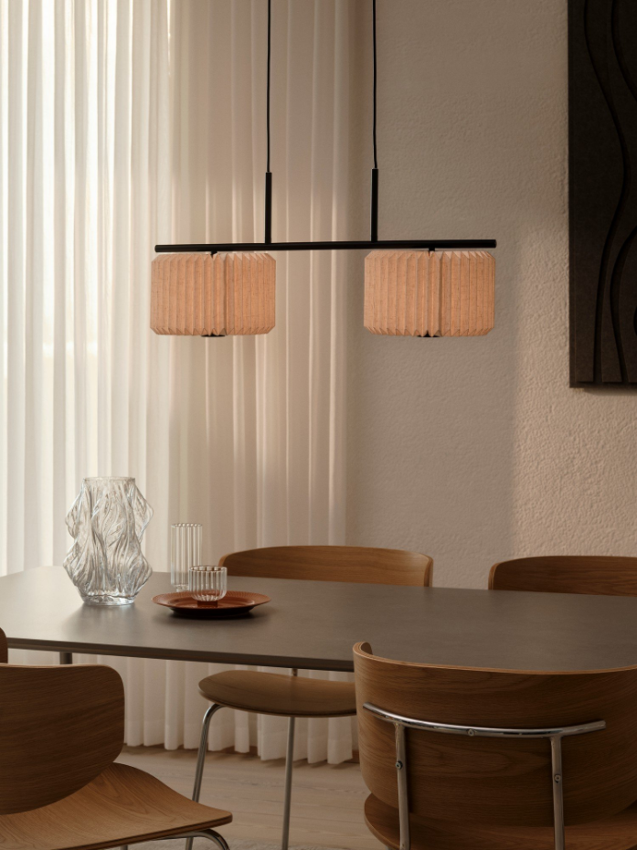 Suspension Vivienne Dual  Métal Noir ,  H. 32,5 - IP20 - E27 /  Nordlux Intérieur