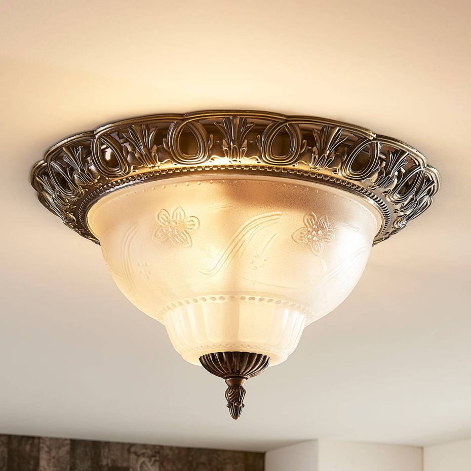 Plafonnier en verre antique, Anni