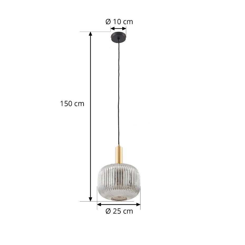Suspension en verre vintage, Doroteo
