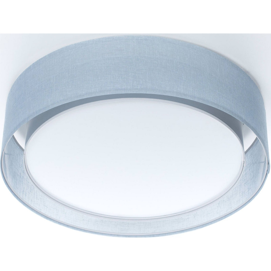 Plafonnier double rond en tissu Puro