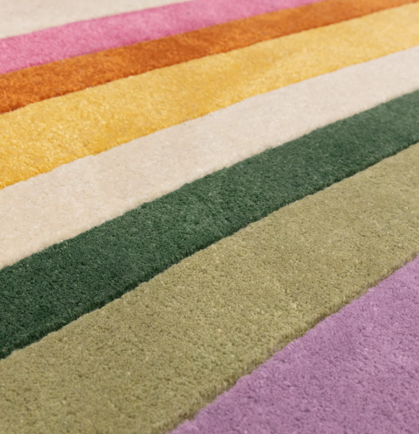 Tapis salon et chambre moderne style rétro TIPPY