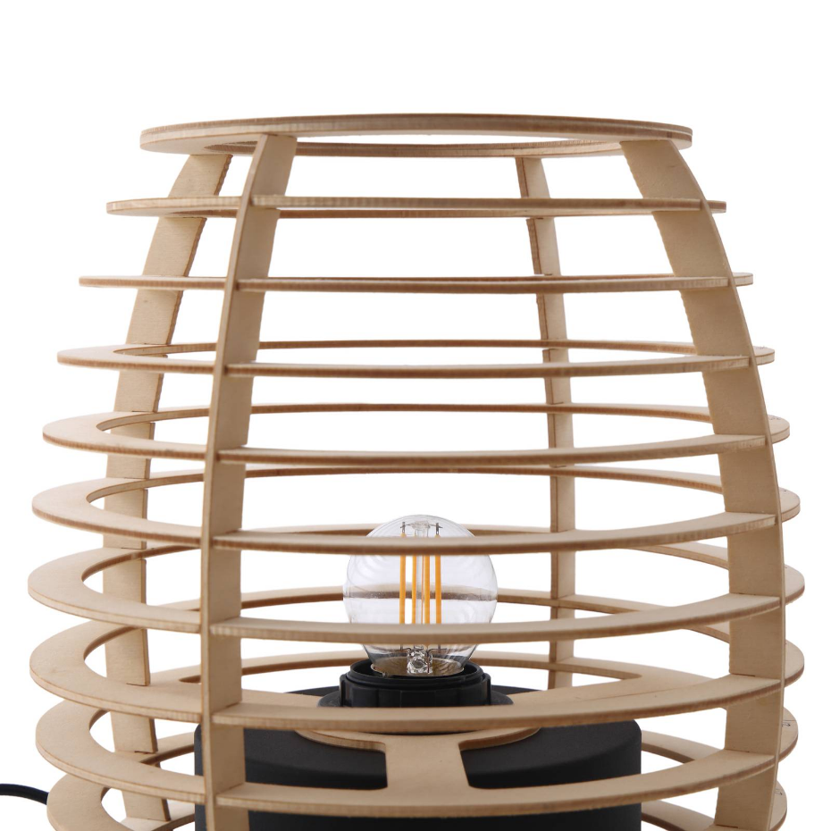 Lampe à poser en bois moderne, Ediz