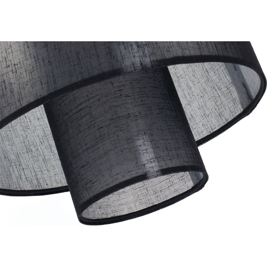 Suspension ronde en jute et lin Twin Light
