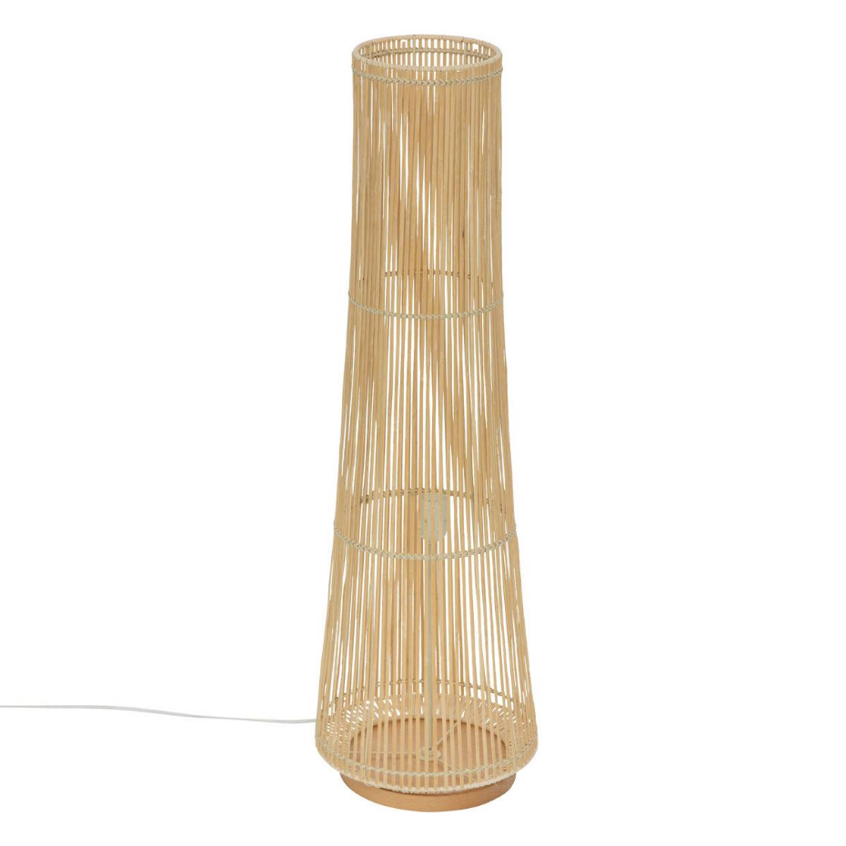 Lampadaire bambou et rotin MAHE