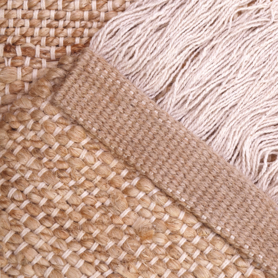 Tapis jute et coton LENNY`