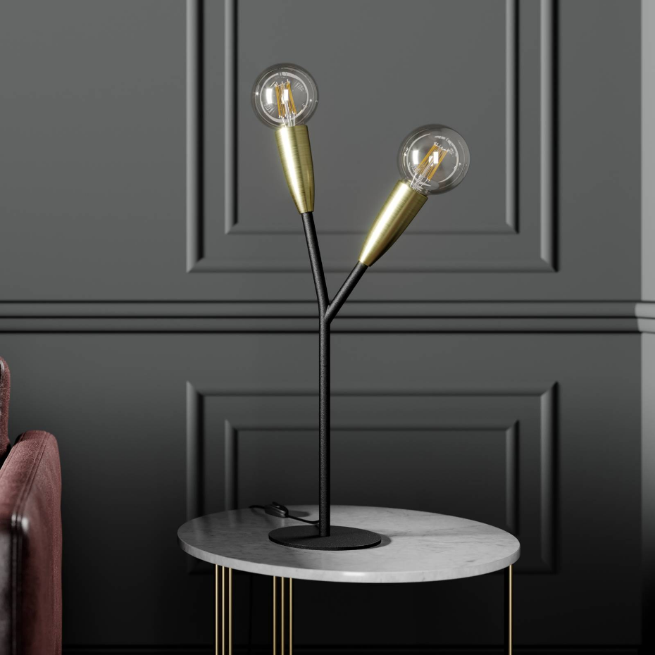 Lampe à poser en métal moderne, Carlea