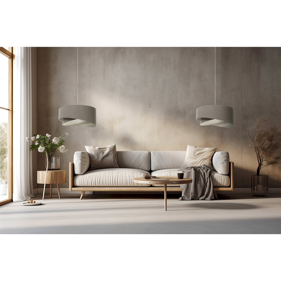 Suspension ronde en tissu style boho vintage