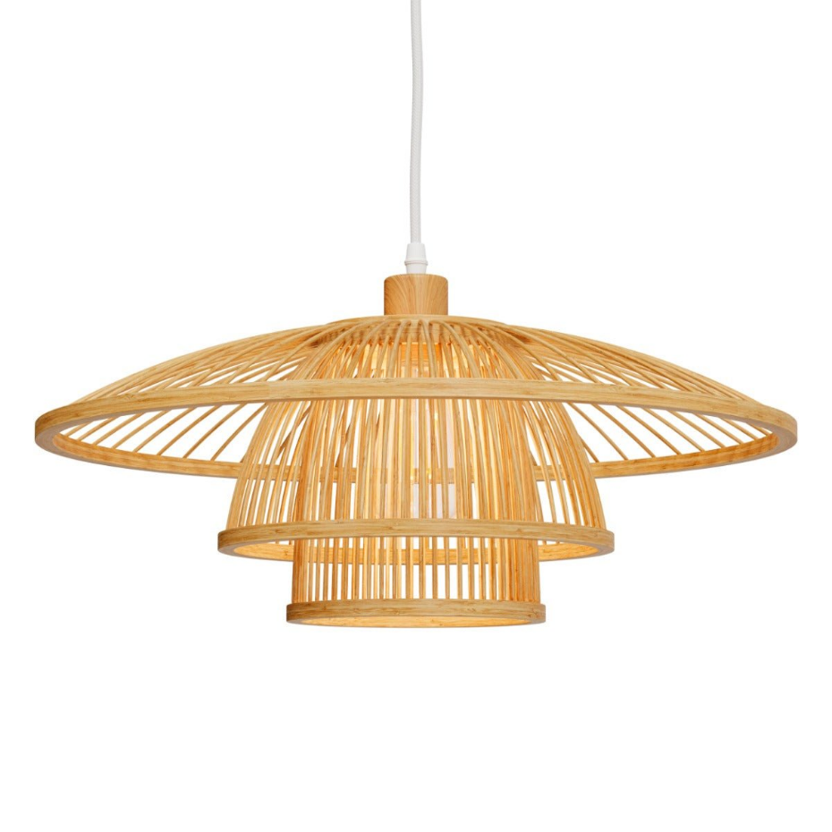 Suspension en bambou et métal D50 cm - MIRABEL