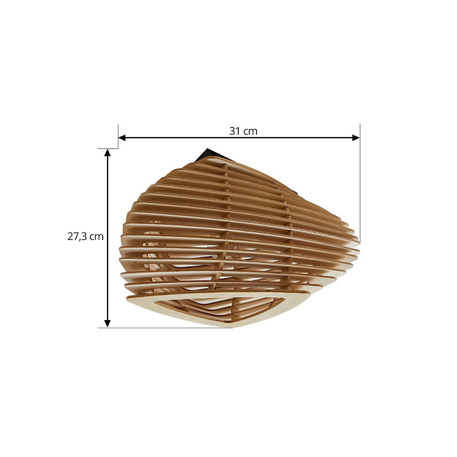 Plafonnier en bois design, Sanza
