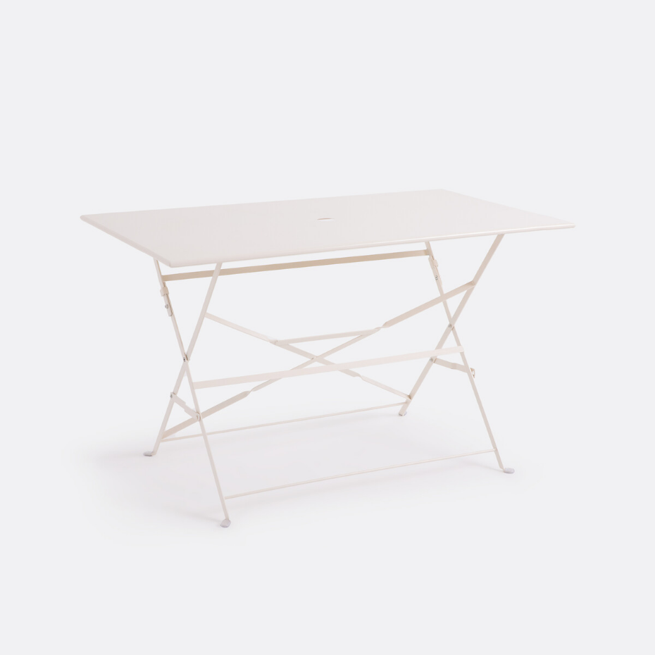 Table pliante rectangulaire, métal fer Ozevan