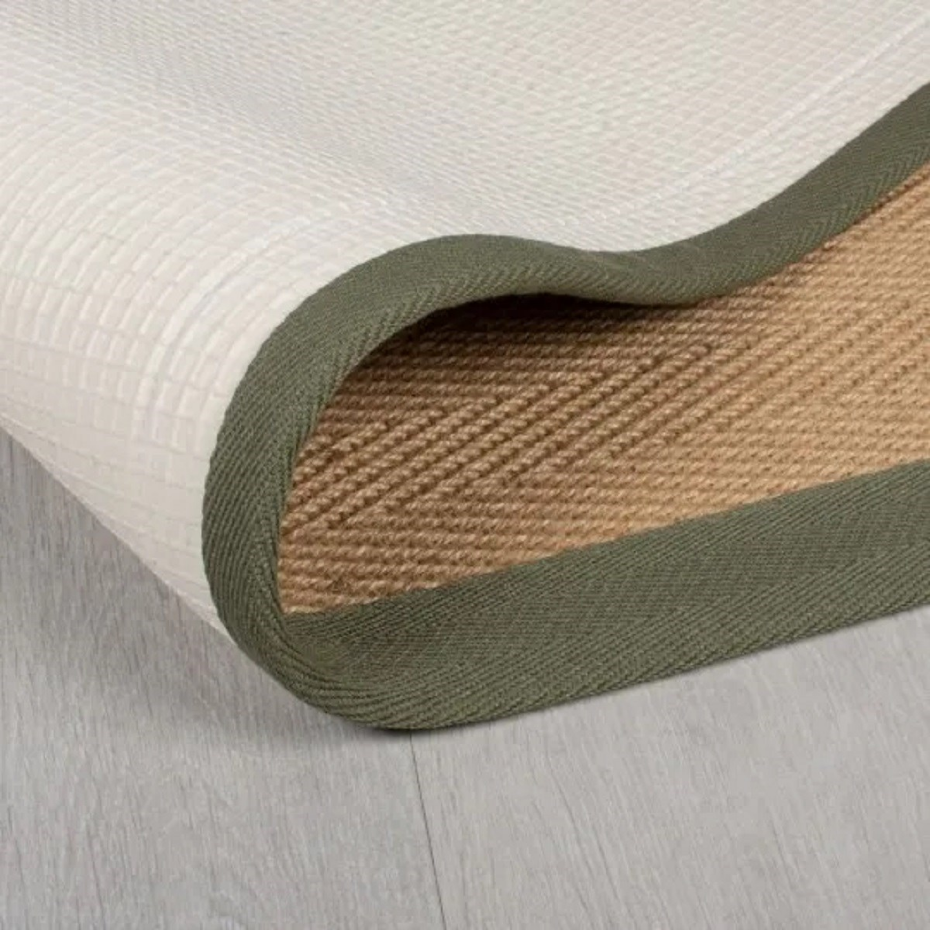 Tapis salon et chambre moderne en jute RIKA