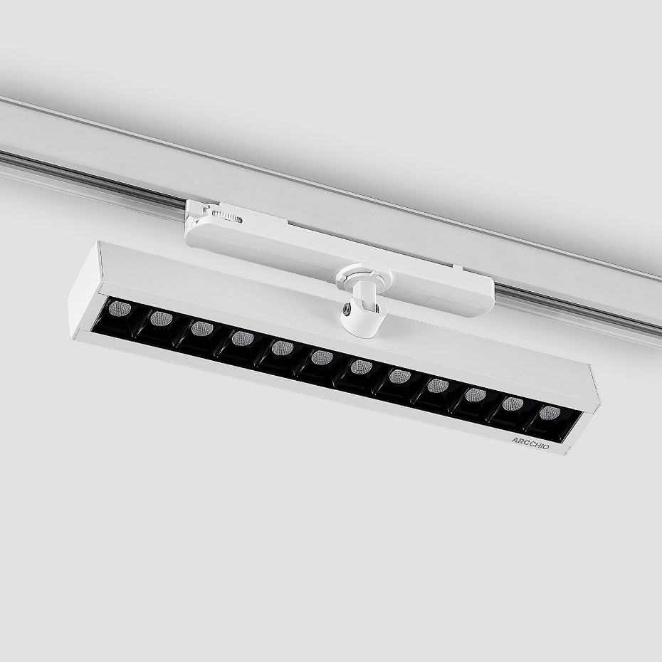 Projecteur pour rail électrique en aluminiumLED