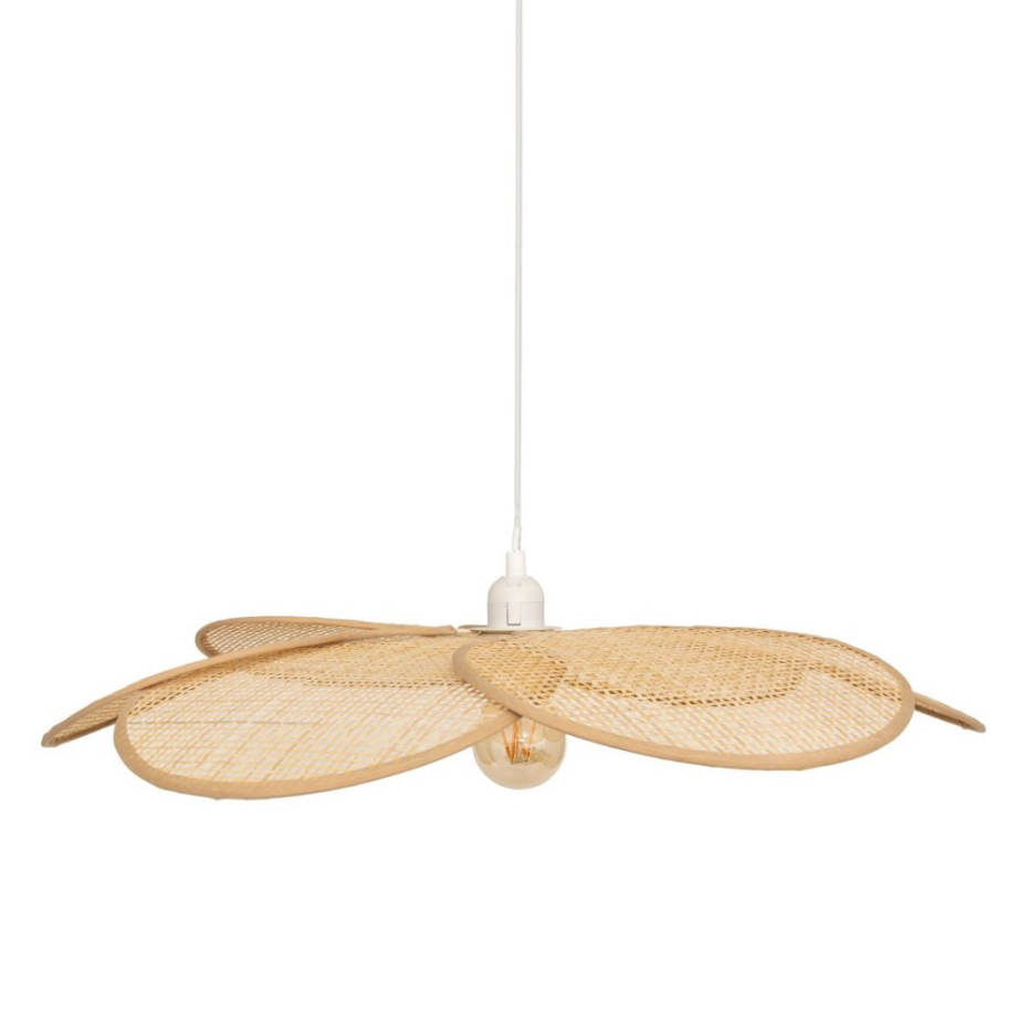 Suspension pétales bambou naturel diamètre 62