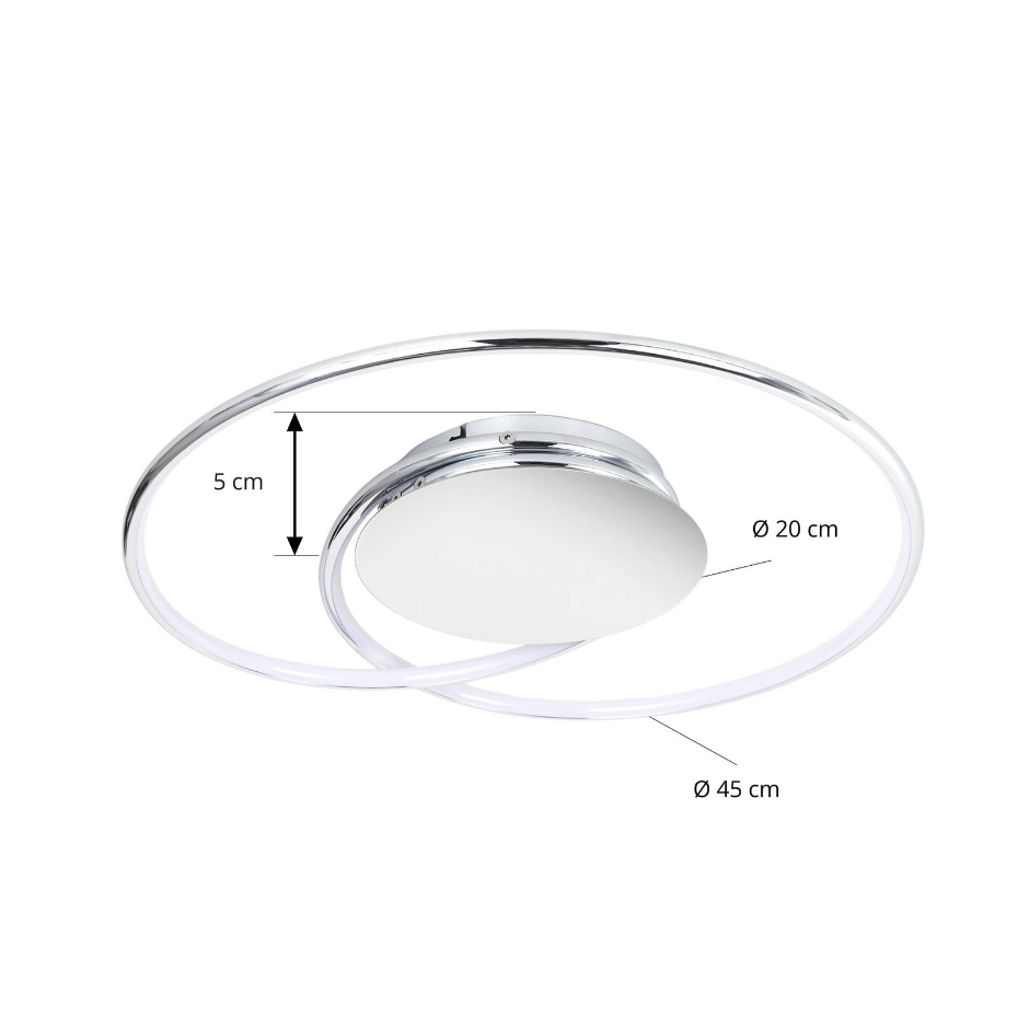Plafonnier en métal moderneLED, Joline