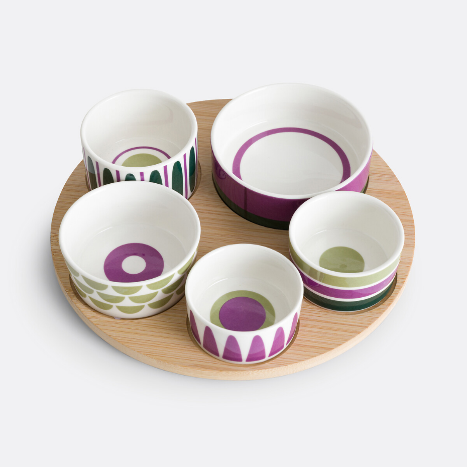 Set apéritif de 5 coupelles, Etno 