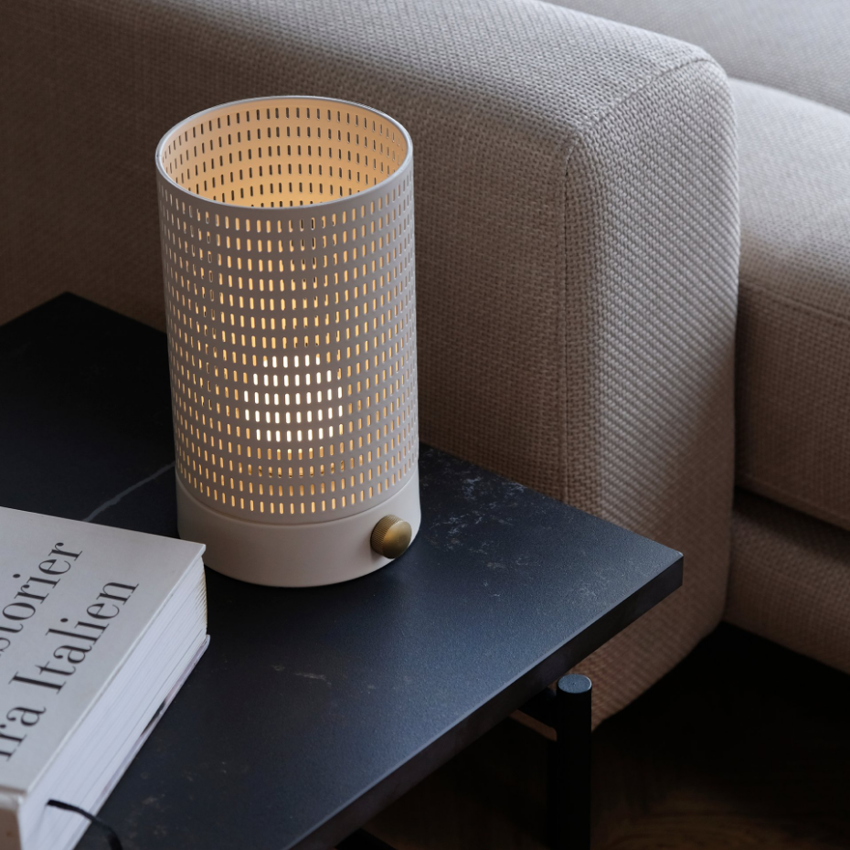 Lanterne noire/laiton MESH