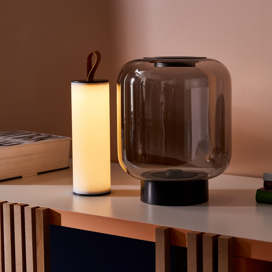 Lampe LED en verre et métal, NARSIS