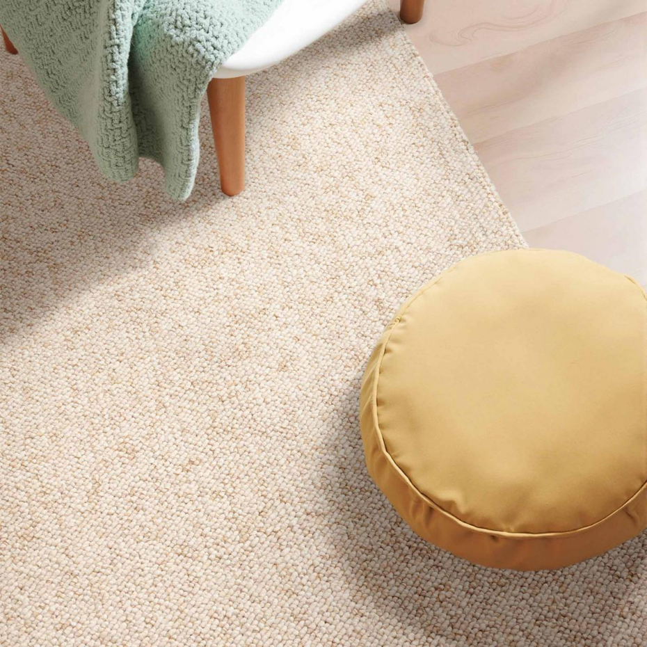 Tapis salon, motif faux uni, ROCCCO, look chaleureux, entretien