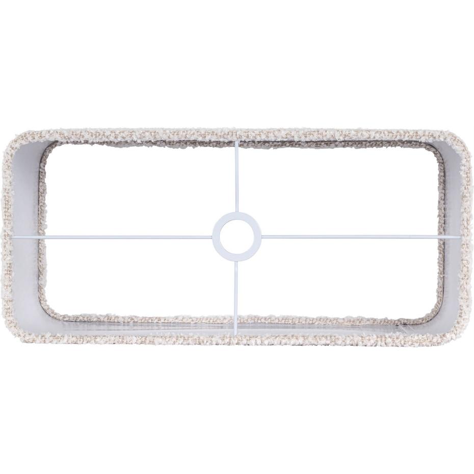 Abat-jour rectangulaire en polyester pour lampe