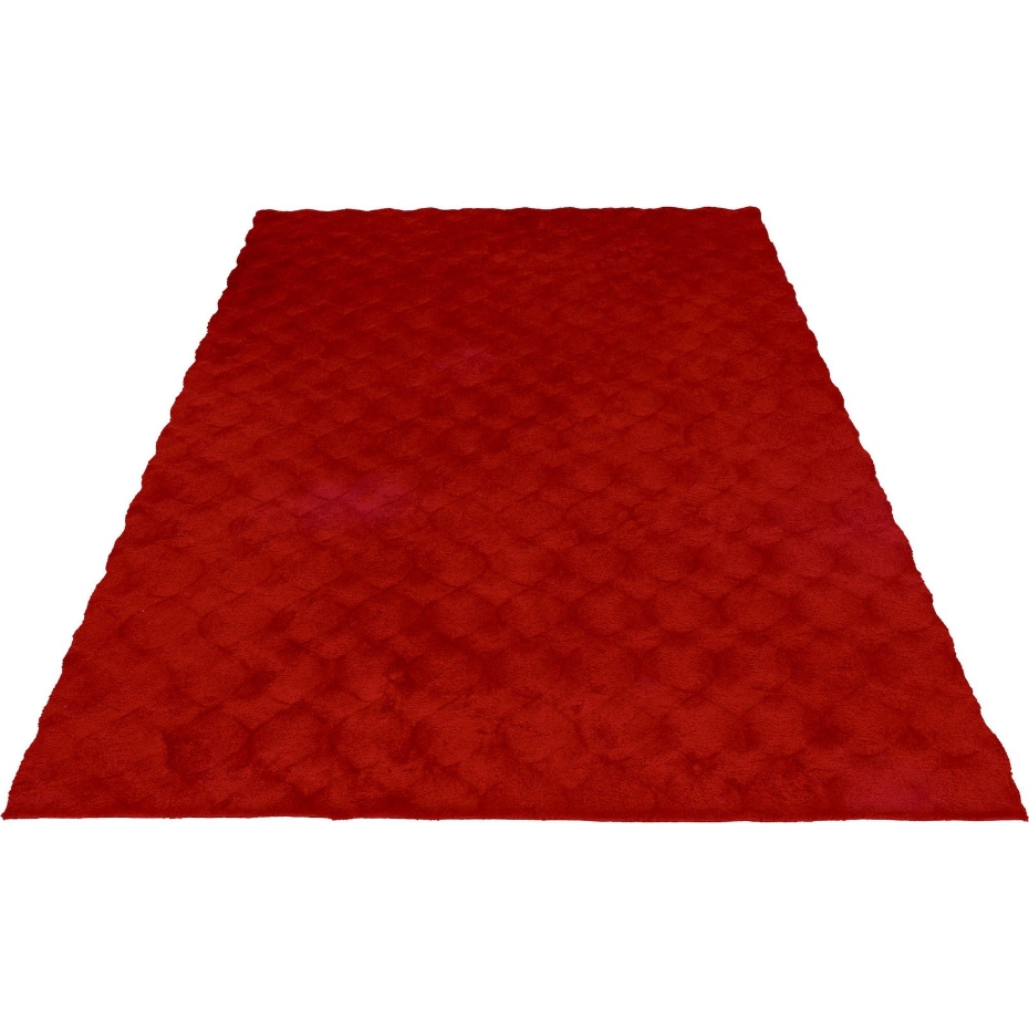 Tapis shaggy en polyester rectangulaire