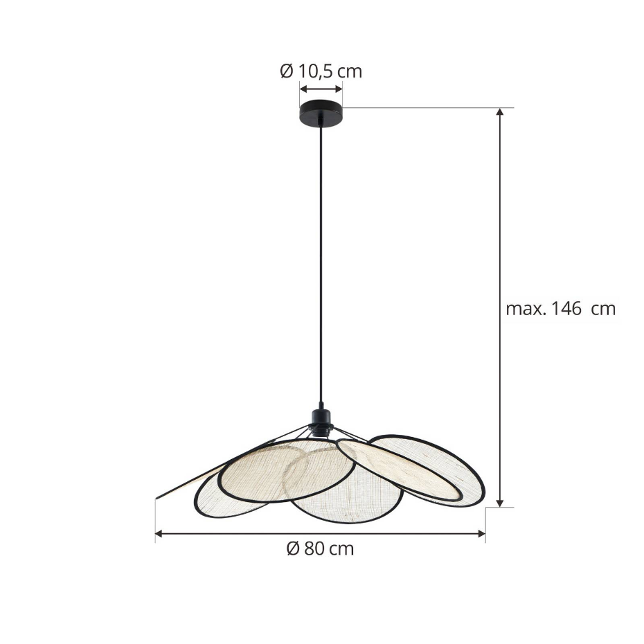 Suspension en textile traditionnelle