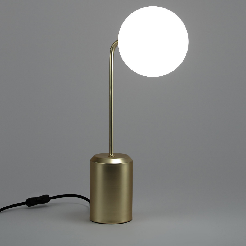 Lampe verre opaline, Moricio