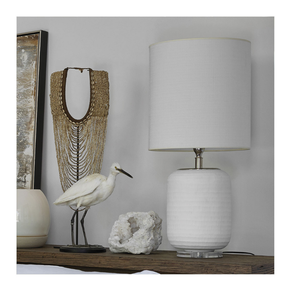Pied de lampe en verre