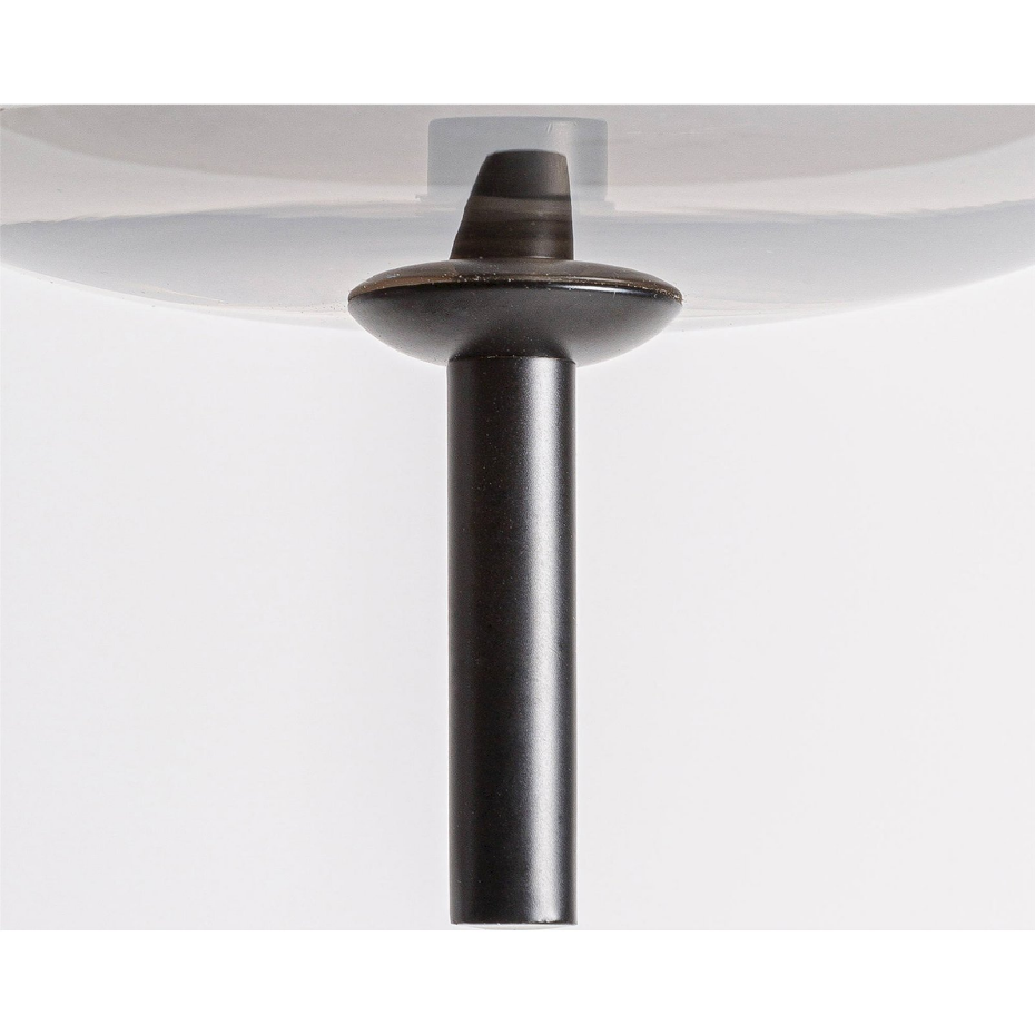 Suspension en verre fumé et acier  mat