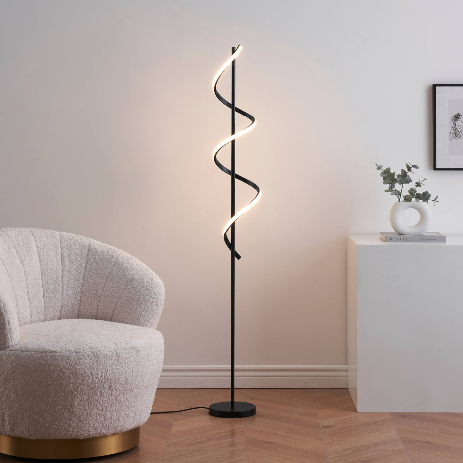 Lampadaire design avec bande LED - SIMARIA